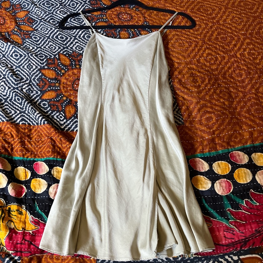 Cream Slip Dress